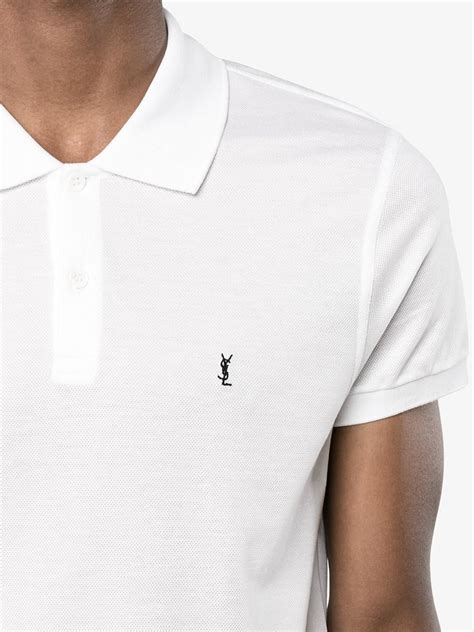 ysl shirt white|farfetch saint laurent shirts.